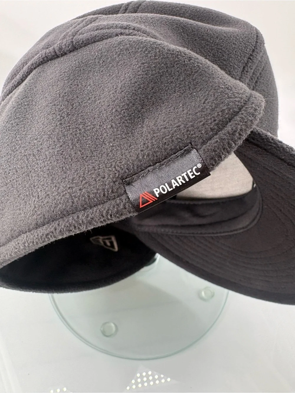 Supreme x New Era Polartec Ear Flap Fitted Cap Black 7 1/4 Box Logo 2017